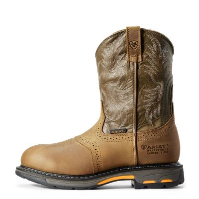 Ariat WorkHog - Werkschoenen Bruin / Olijfgroen Heren - 10650-175